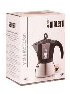 Гейзерная кофеварка Bialetti Mokka Induction на 6 порции 120 мл