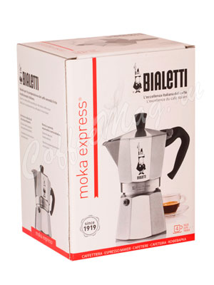 Гейзерная кофеварка Bialetti Moka Express 4 порции 160 мл