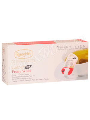 Чай Ronnefeldt Fruity White / Белый чай с фруктами в саше на чашку (Leaf Cup) Чай Ronnefeldt Fruity White / Белый чай с фруктами в саше на чашку (Leaf Cup)