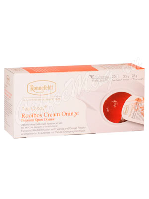 Чай Ronnefeldt Rooibus Cream Orange / Ройбуш Крем Оранж 20 саше на чайник (Tea Caddy)