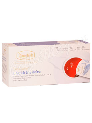 Чай Ronnefeldt English Breakfast / Английский завтрак в сашете на чайник (Tea Caddy)