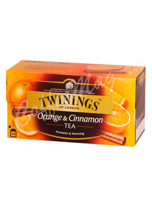 Чай Twinings Orange and Cinnamon Tea Черный Апельсин и Корица 25 пак