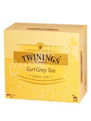 Чай Twinings Earl Grey Tea Черный Эрл грей 50 пак