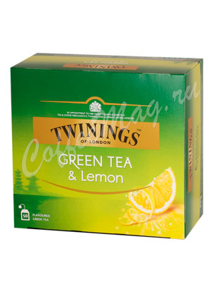 Чай Twinings Green Tea & Lemon Зеленый с лимоном 50 пак