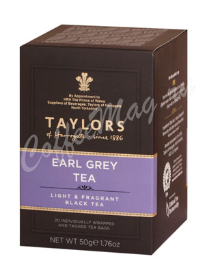Чай Taylors of Harrogate пакетированный Earl Grey Эрл Грей 20 пак