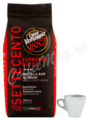 Кофе Vergnano в зернах Espresso Ricco 700 1 кг