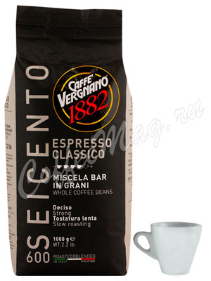 Кофе Vergnano в зернах Espresso Classico 600 1 кг