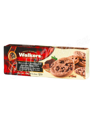 Бисквитное печенье Walkers с Бельгийском шоколадом 150 г