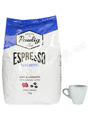 Кофе Paulig Espresso Favorito в зёрнах 1 кг