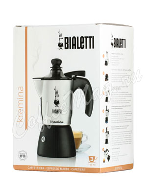 Гейзерная кофеварка Bialetti Kremina на 3 порции 120 мл 5410 Гейзерная кофеварка Bialetti Kremina на 3 порции 120 мл 5410