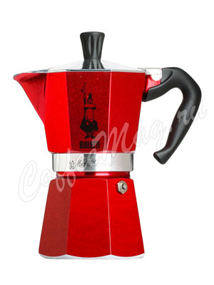 Гейзерная кофеварка Bialetti Moka Express Moka Red Emotion 6 порции 240 мл  5293