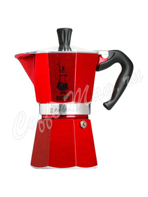 Гейзерная кофеварка Bialetti Moka Express Red Emotion 3 порции 120 мл 5292