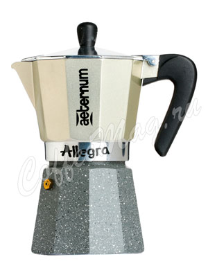 Гейзерная кофеварка Bialetti Aeternum Allegra Petra Rouge Platino 6 порции 240 мл 5683