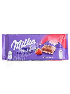 Milka Шоколад Strawberry, плитка 100г