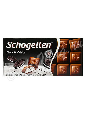 Schogetten Black & White Шоколад, плитка 100г