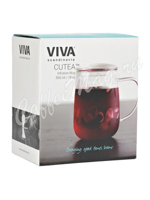 VIVA CUTEA Чайная кружка с ситечком 0,5 л (V71700) Прозрачный