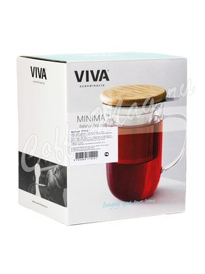 VIVA MINIMA Чайная кружка с ситечком 0,5 л (V71400) Прозрачное стекло