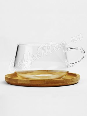 VIVA CLASSIC Чайная чашка с блюдцем 0,25 л (V75800) Прозрачное стекло