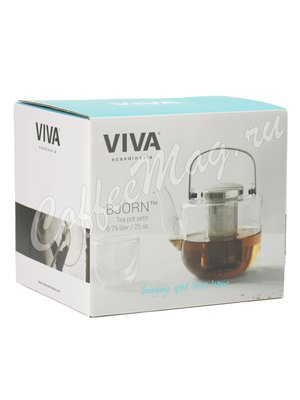 VIVA BJORN Чайник заварочный с ситечком 0.75 л (V34301) Прозрачное стекло