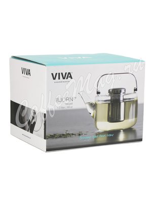 VIVA BJORN Чайник стеклянный с ситечком 1.3 л (V37901) 