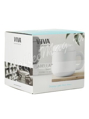 VIVA ISABELLA Чайник заварочный с ситечком 0.6 л (V76402) Белый