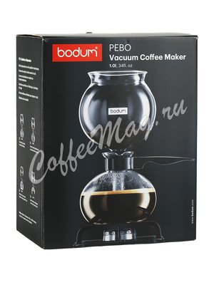 Кофеварка вакуумная Bodum Pebo черная 1 л (1208-01)