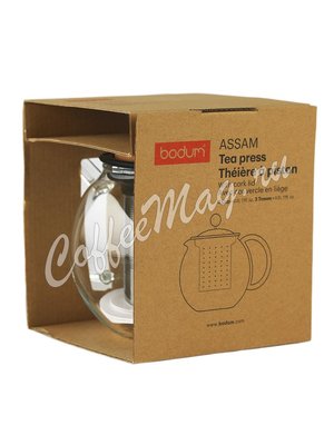 Чайник стеклянный с прессом и пробковой крышкой Bodum Assam 500 мл (1807-109S)