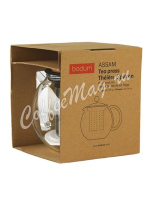 Чайник стеклянный с прессом и пробковой крышкой Bodum Assam 500 мл  (1807-109S)