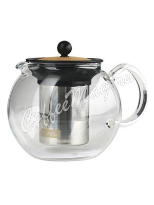 Чайник стеклянный Bodum Assam с фильтром и пробковой крышкой 1 л (1801-109S)