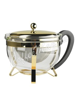 Чайник стеклянный с фильтром Bodum Chambord золотой  1,3 л (11656-17)