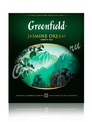 Чай Greenfield Jasmine Dream зеленый в пакетиках 100 шт. Чай Greenfield Jasmine Dream зеленый в пакетиках 100 шт.