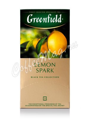 Чай Greenfield Lemon Spark черный в пакетиках 25 шт. Чай Greenfield Lemon Spark черный в пакетиках 25 шт.