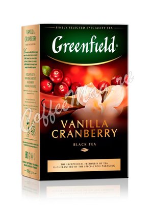 Чай Greenfield Vanilla Cranberry черный 100 г Чай Greenfield Vanilla Cranberry черный 100 г