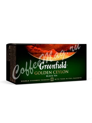 Чай Greenfield Golden Ceylon черный в пакетиках 25 шт. Чай Greenfield Golden Ceylon черный в пакетиках 25 шт.