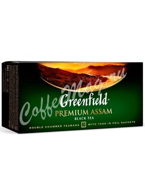 Чай Greenfield Premium Assam черный в пакетиках 25 шт. Чай Greenfield Premium Assam черный в пакетиках 25 шт.