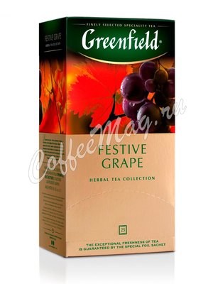 Чай Greenfield Festive Grape травяной в пакетиках 25 шт. Чай Greenfield Festive Grape травяной в пакетиках 25 шт.