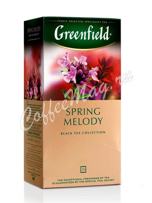 Чай Greenfield Spring Melody черный в пакетиках 25 шт. Чай Greenfield Spring Melody черный в пакетиках 25 шт.