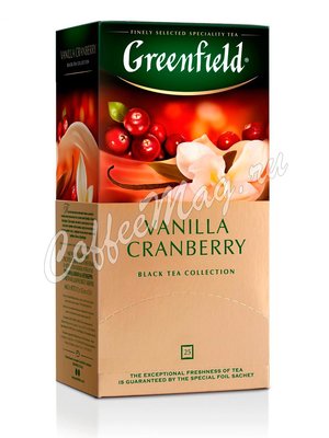Чай Greenfield Vanilla Cranberry черный в пакетиках 25 шт. Чай Greenfield Vanilla Cranberry черный в пакетиках 25 шт.