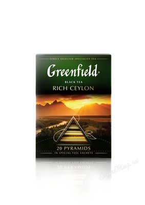 Чай Greenfield Rich Ceylon черный в пирамидках 20 шт. Чай Greenfield Rich Ceylon черный в пирамидках 20 шт.