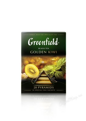Чай Greenfield Golden Kiwi черный в пирамидках 20 шт. Чай Greenfield Golden Kiwi черный в пирамидках 20 шт.