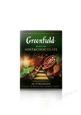 Чай Greenfield Mint Chokolate черный в пирамидках 20 шт. Чай Greenfield Mint Chokolate черный в пирамидках 20 шт.