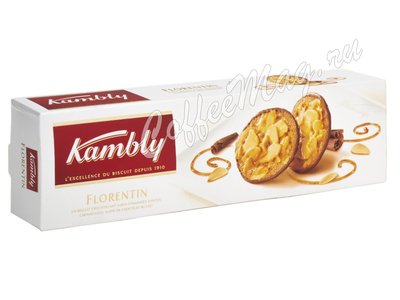 Kambly Florentin Печенье с миндалем в карамели и шоколадом 100г