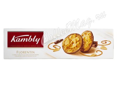 Kambly Florentin Печенье с миндалем в карамели и шоколадом 100г