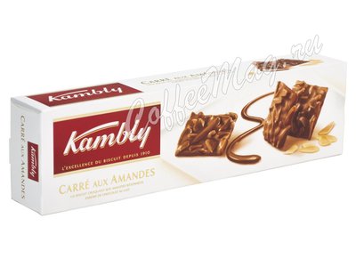 Kambly Carre aux Amandes Печенье с миндалем и молочным шоколадом 80 г