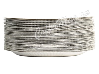 Тарелка бумажная одноразовая Snack Plate белая ламинированная d230 мм (100шт)