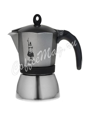 Гейзерная кофеварка Bialetti Moka Induction Antracite на 9 порций , серая (4879)