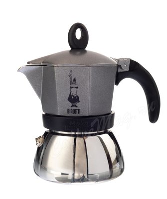 Гейзерная кофеварка Bialetti Moka Induzione antracite на 3 порции (120 мл) 4822