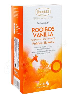 Чай Ronnefeldt Rooibos Vanille / Ройбош Ваниль в пакетиках 25 шт.х 1,5 гр Чай Ronnefeldt Rooibos Vanille / Ройбош Ваниль в пакетиках 25 шт.х 1,5 гр