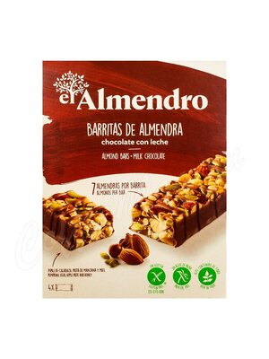 El Almendro Ореховый батончик из миндаля и фундука с молочным шоколадом 100 г