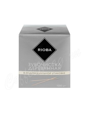 Rioba Зубочистки деревянные 6,5 см (1000 шт)